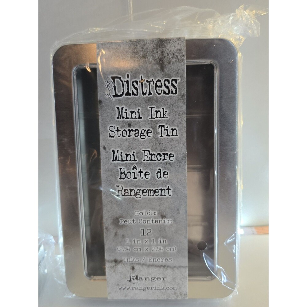 Tim Holtz Mini Distress Ink Storage Tin-Holds 12 (Pack of 2)